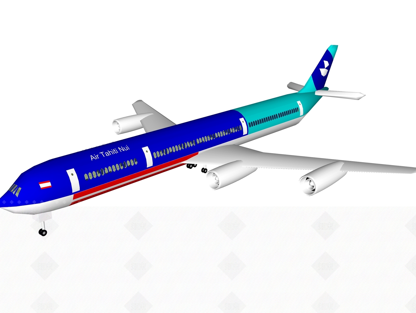 现代航空飞机SU模型下载【ID:892290598】