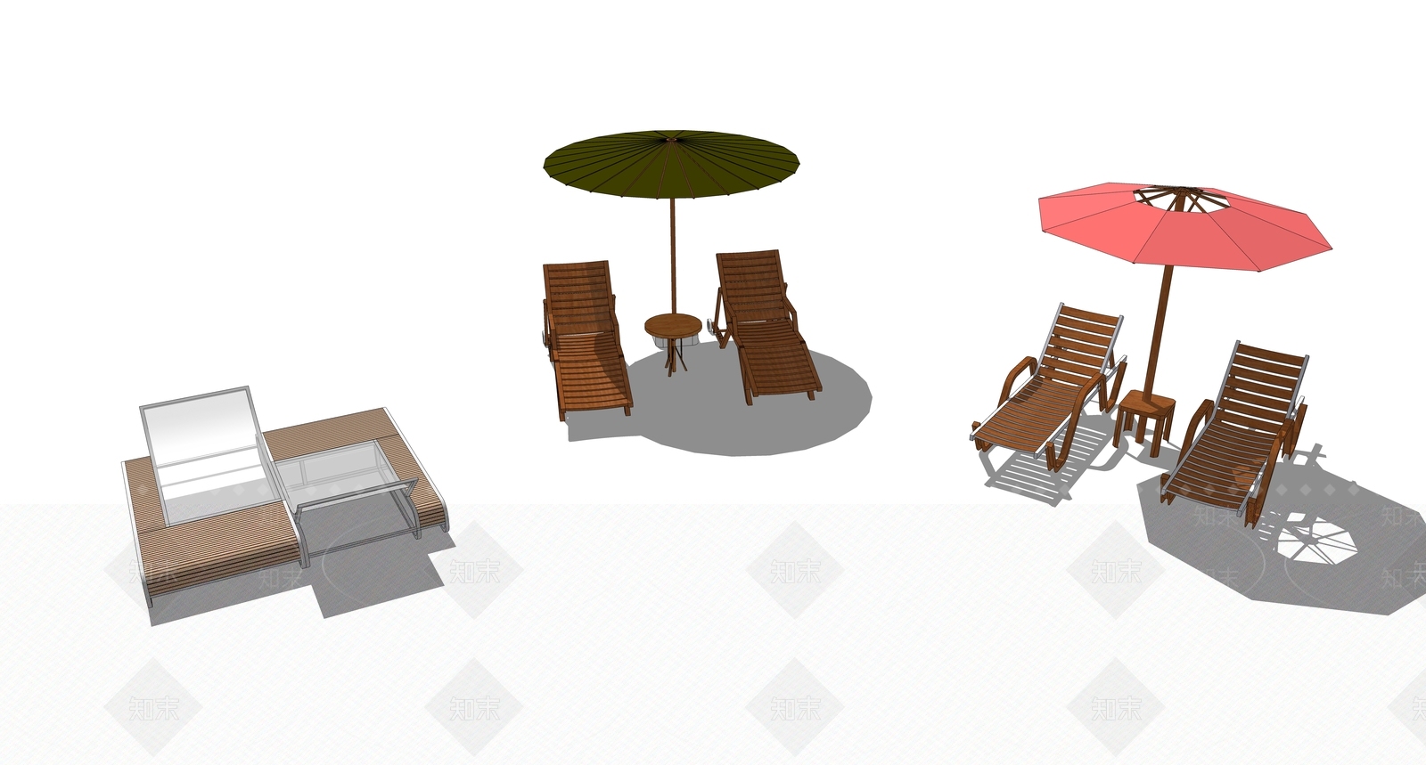 现代户外椅SU模型下载【ID:192313331】