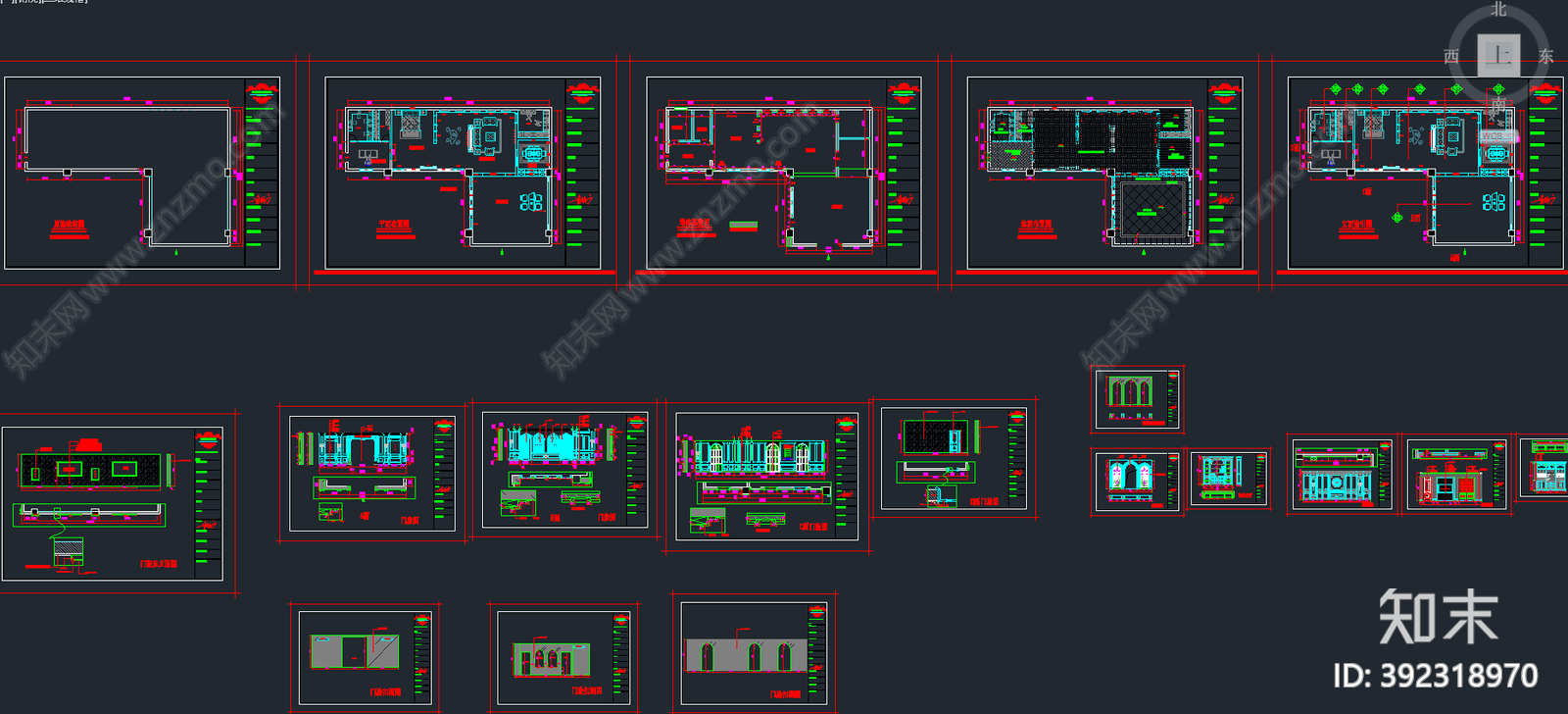 整木定制施工图下载【ID:392318970】