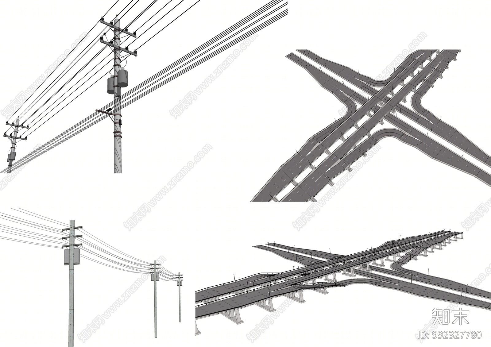 现代道路SU模型下载【ID:992327780】