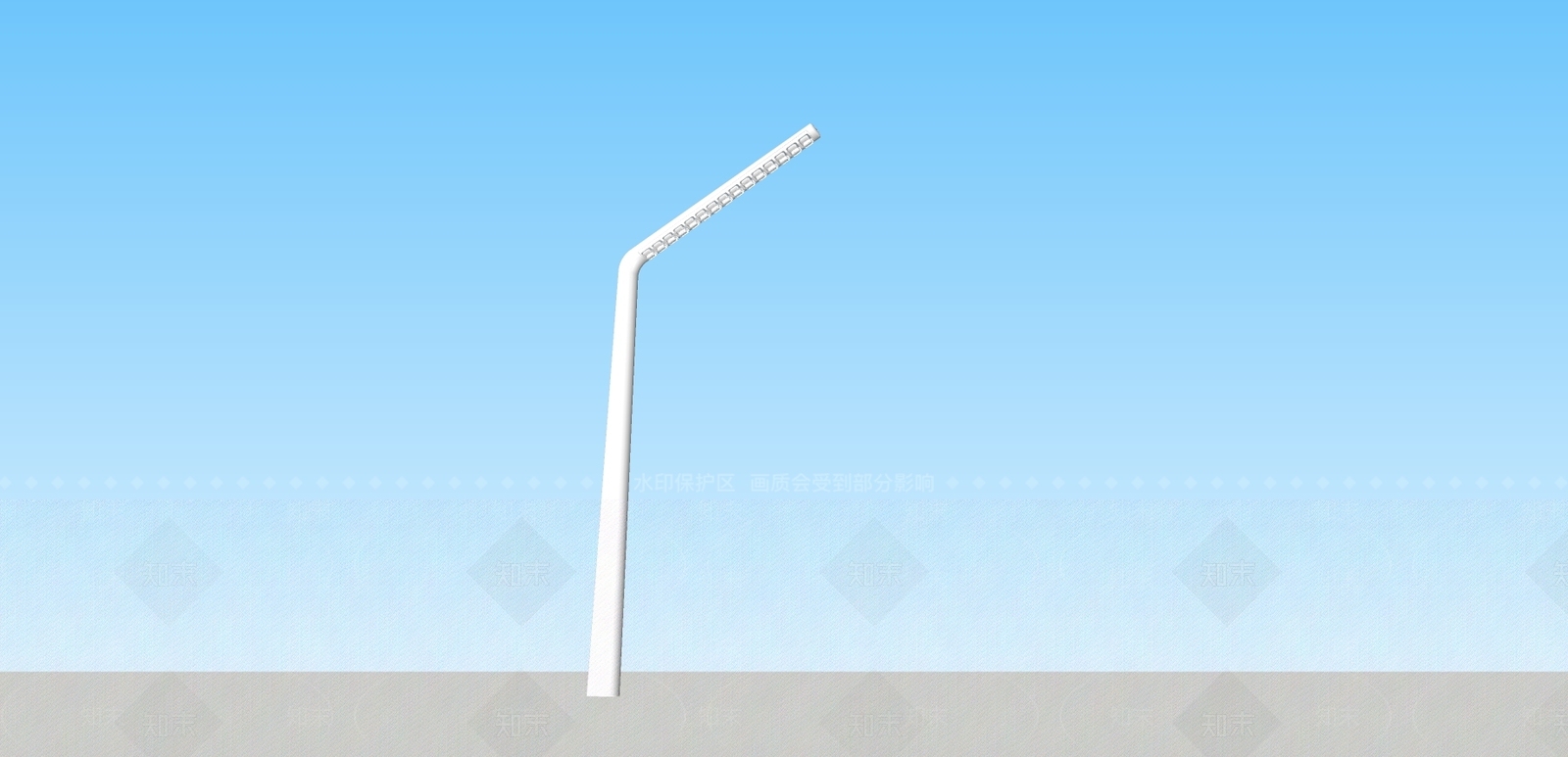 现代路灯SU模型下载【ID:392328595】