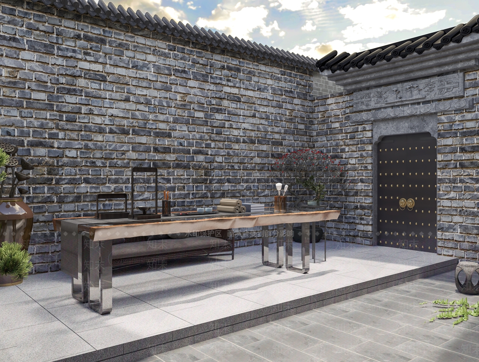 中式故居书店3D模型下载【ID:792330958】