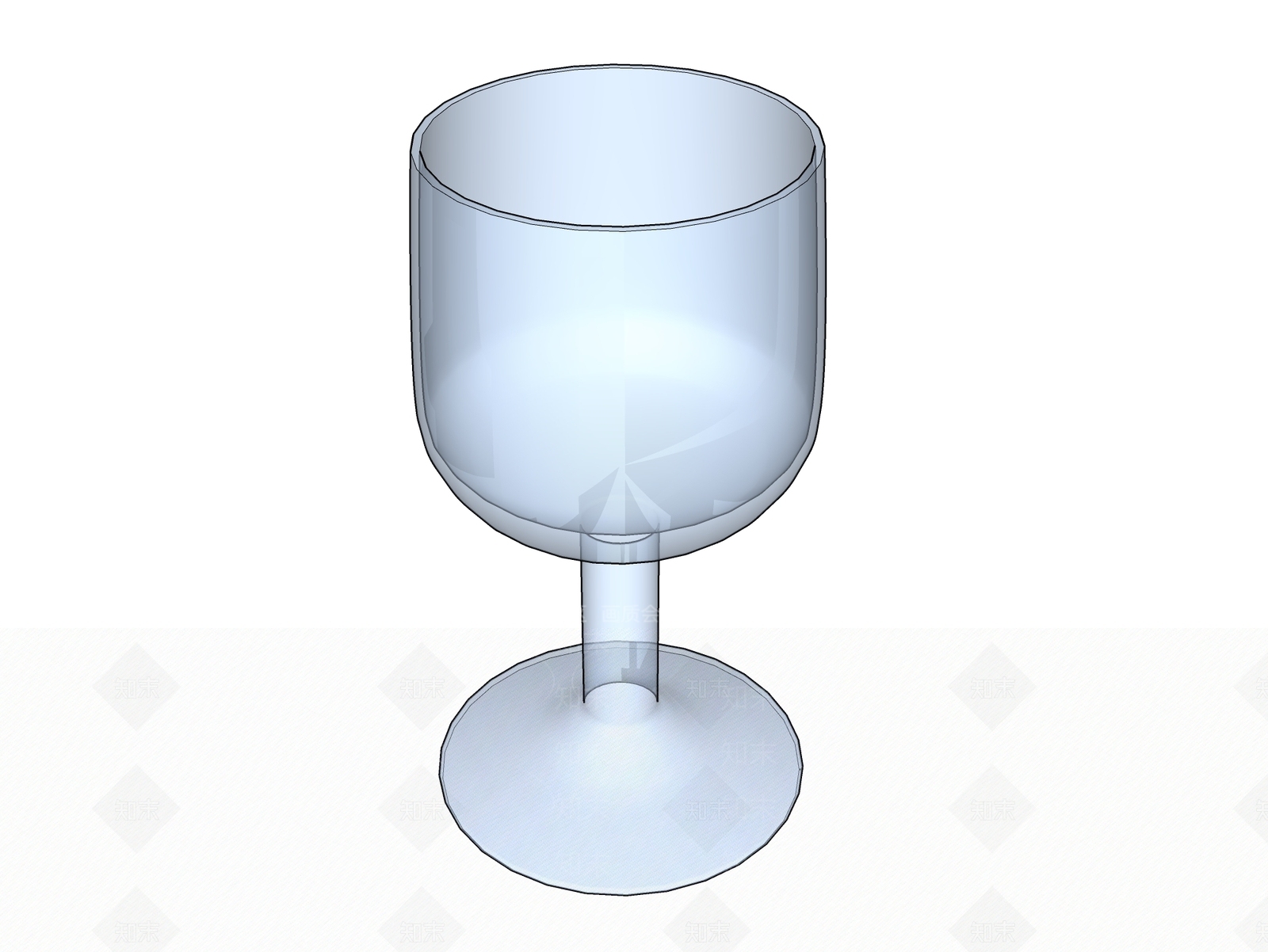 现代酒具SU模型下载【ID:792340456】
