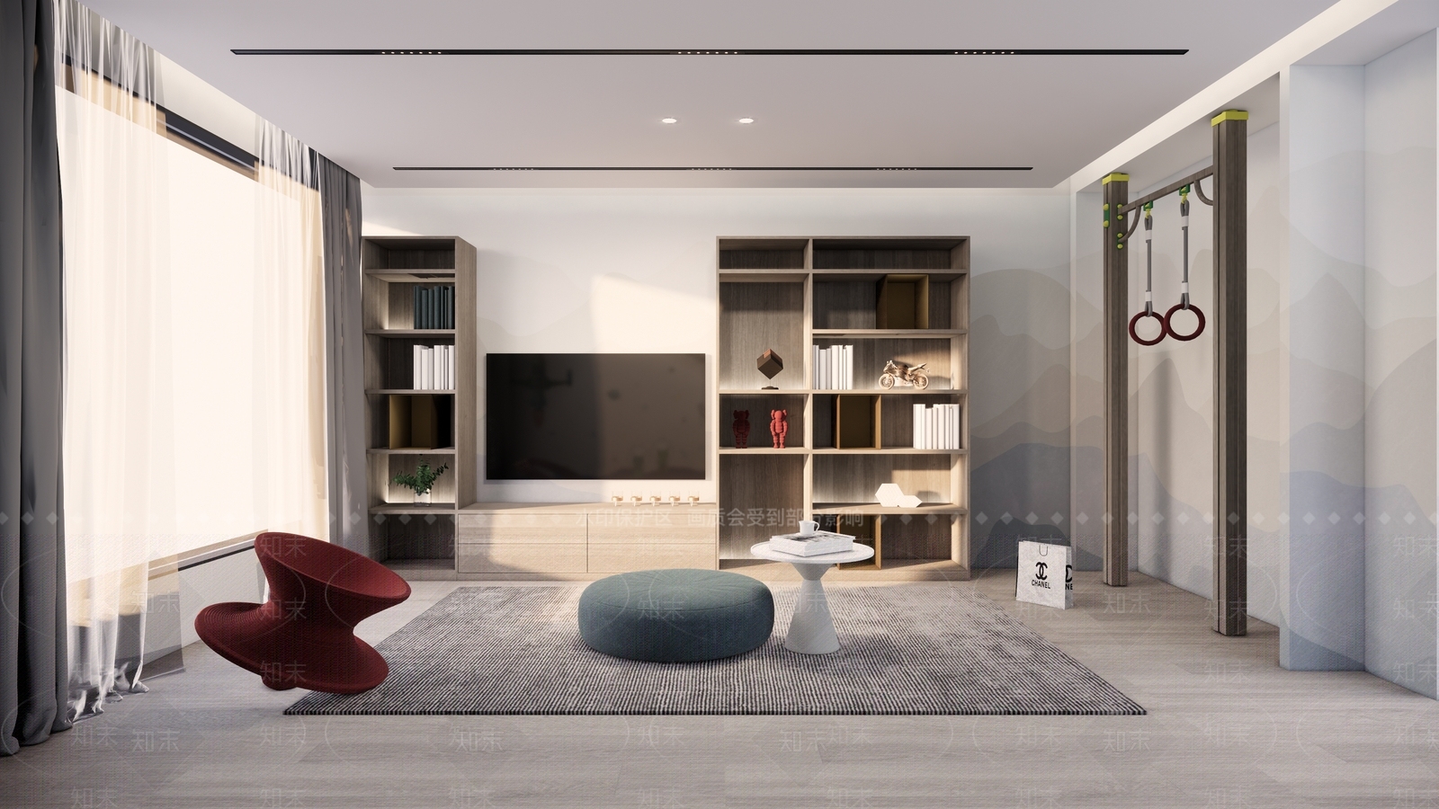 现代儿童玩具房SU模型下载【ID:492351602】