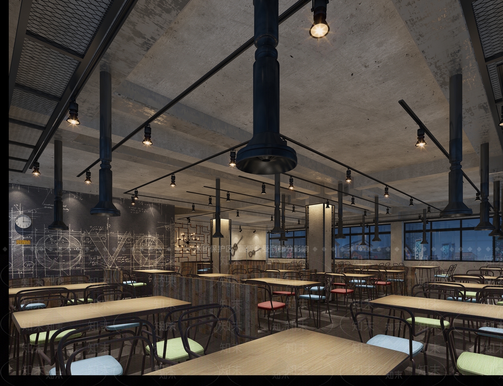 工业风烤吧3D模型下载【ID:292369673】