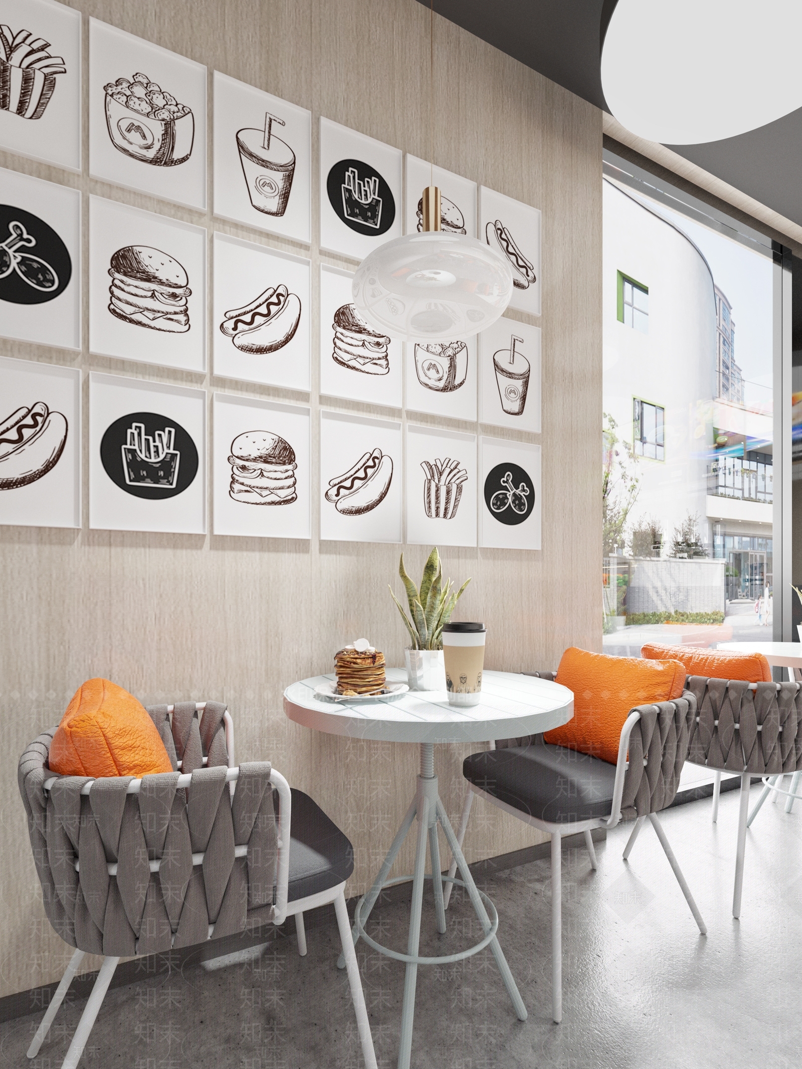 现代轻奢奶茶咖啡店3D模型下载【ID:292372821】