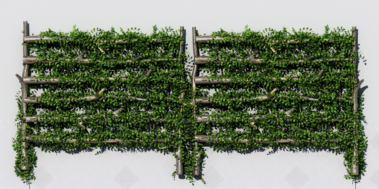 现代绿植墙3D模型下载【ID:492386215】