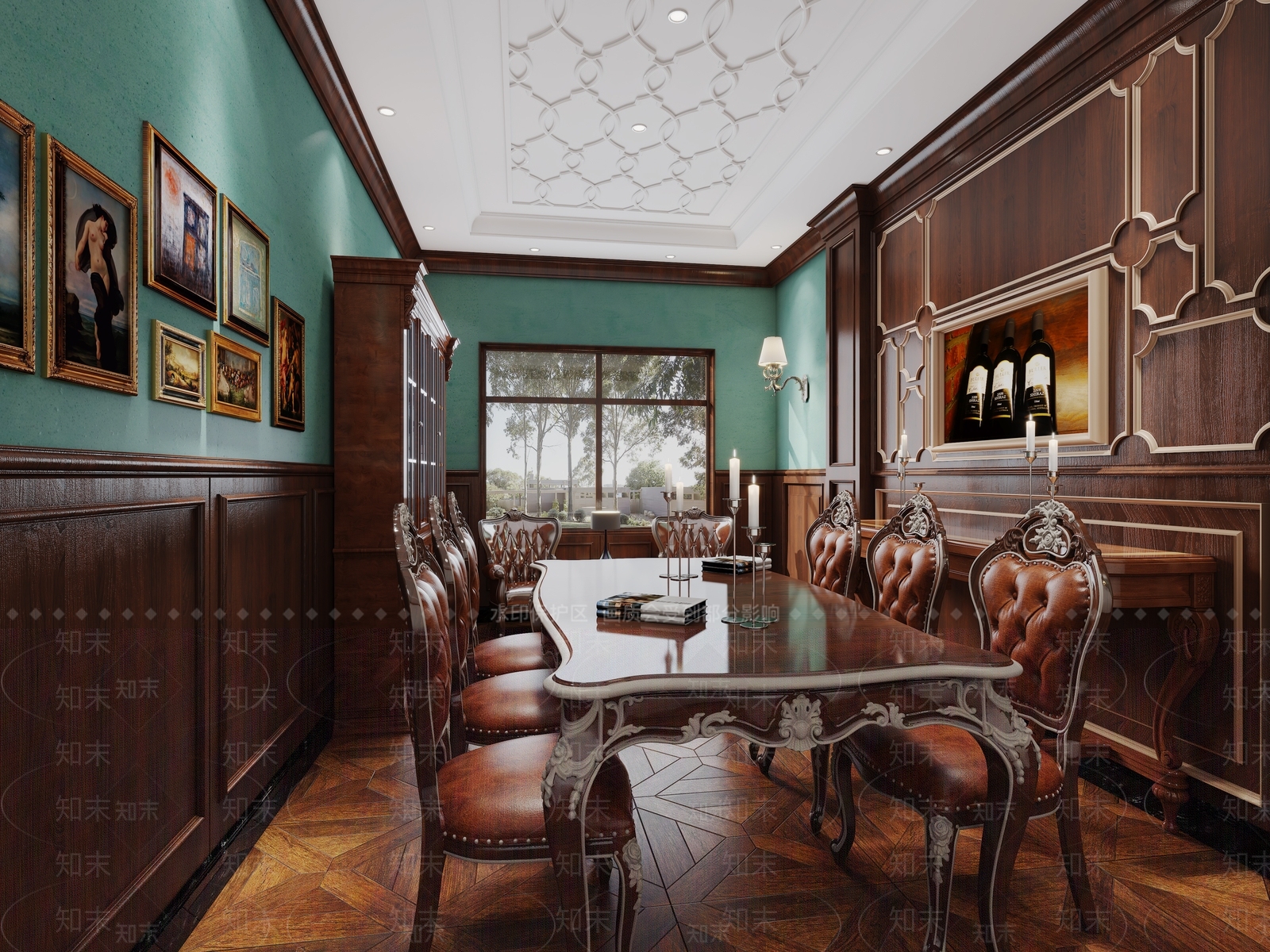 欧式古典娱乐室3D模型下载【ID:992405940】