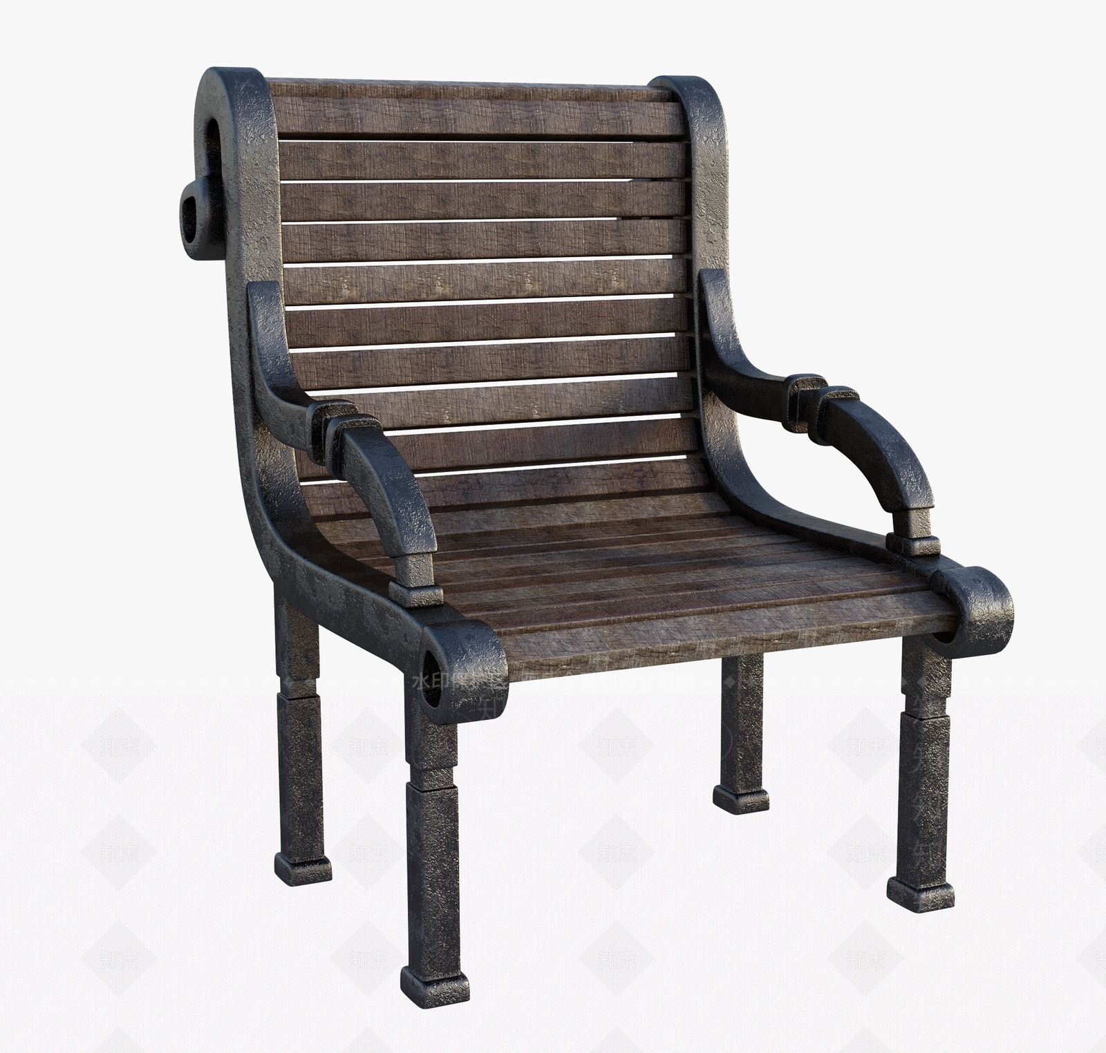 现代户外椅3D模型下载【ID:392422318】