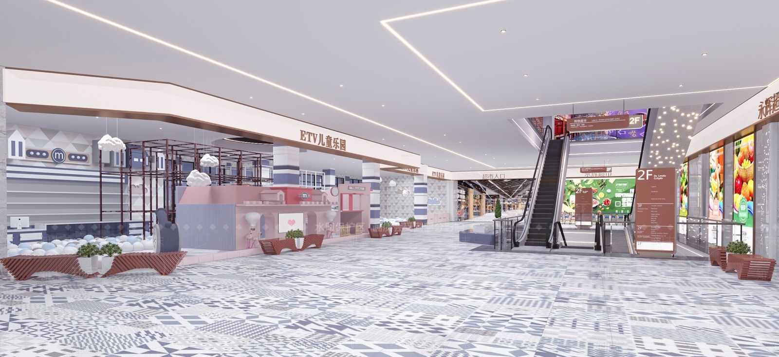 现代商场3D模型下载【ID:292440930】