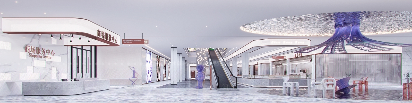 现代商场3D模型下载【ID:292440930】