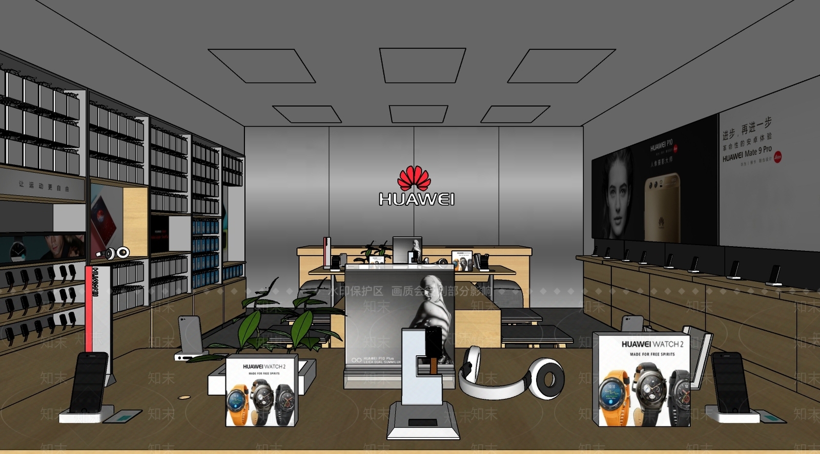 现代数码店SU模型下载【ID:192465606】