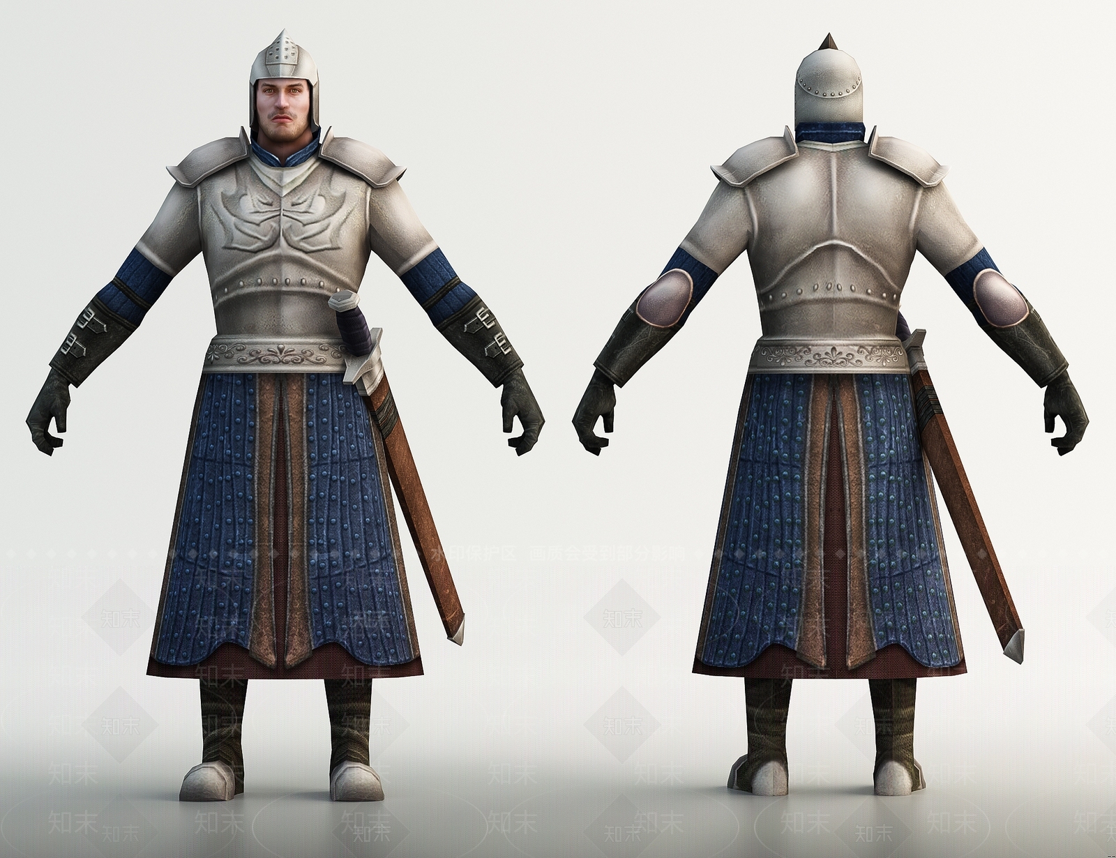 欧式古典男人3D模型下载【ID:692469477】