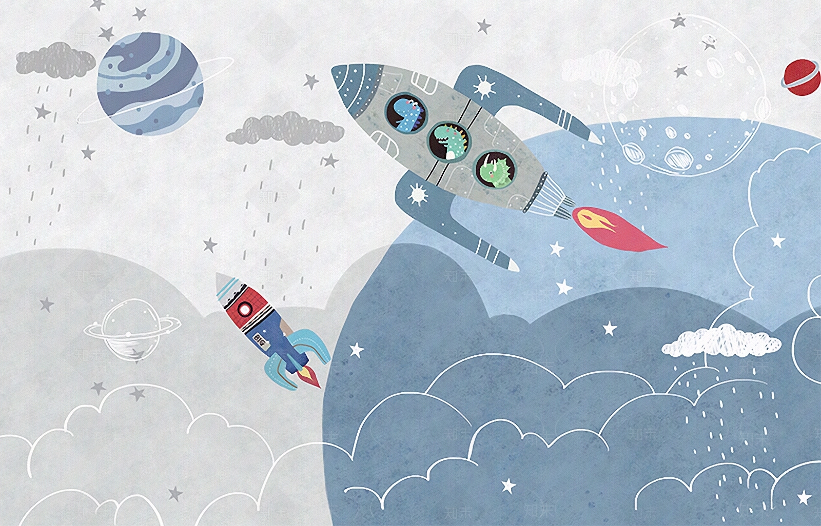 现代儿童壁纸贴图下载【ID:692478965】