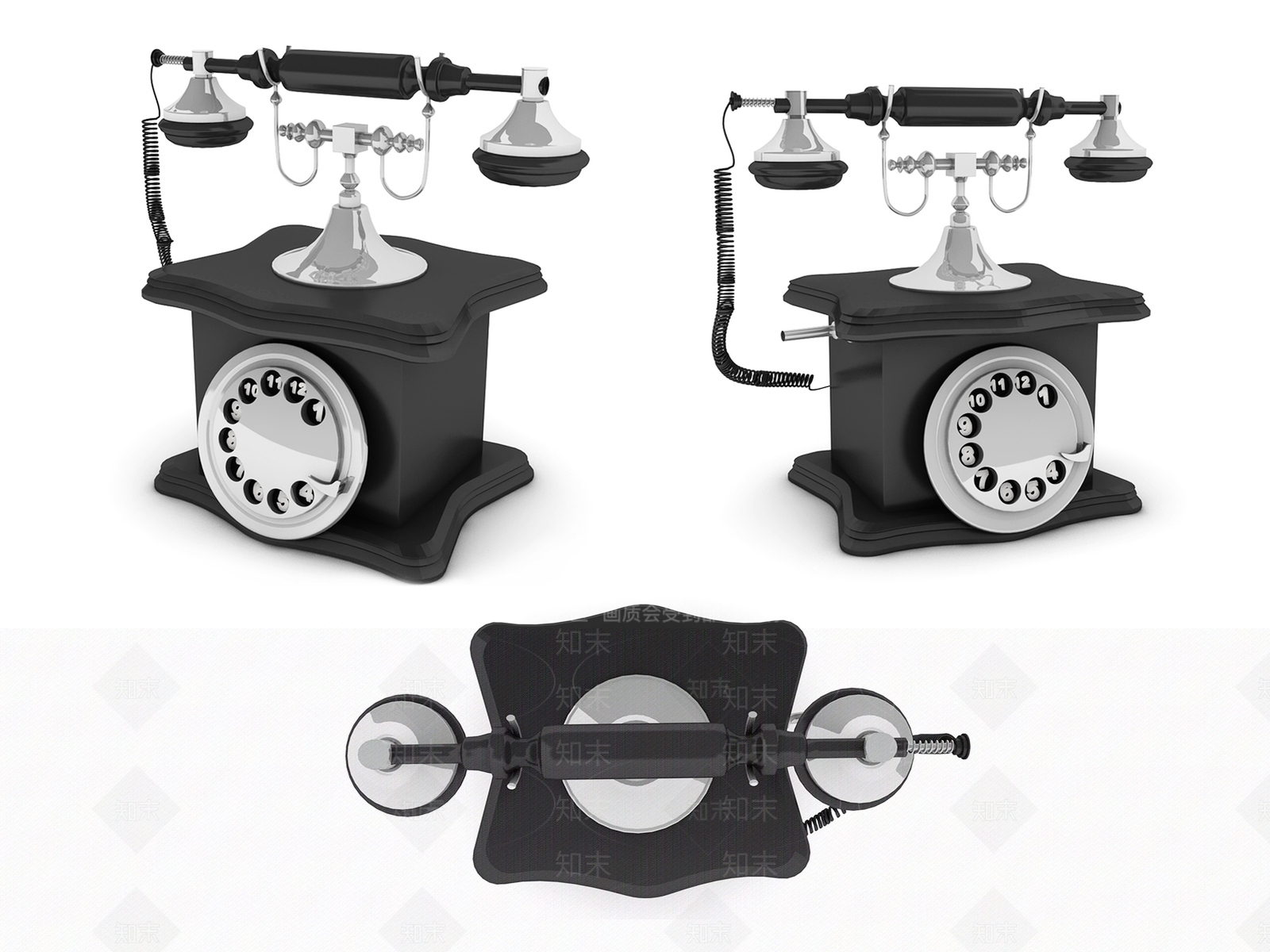工业风电话机3D模型下载【ID:293148455】