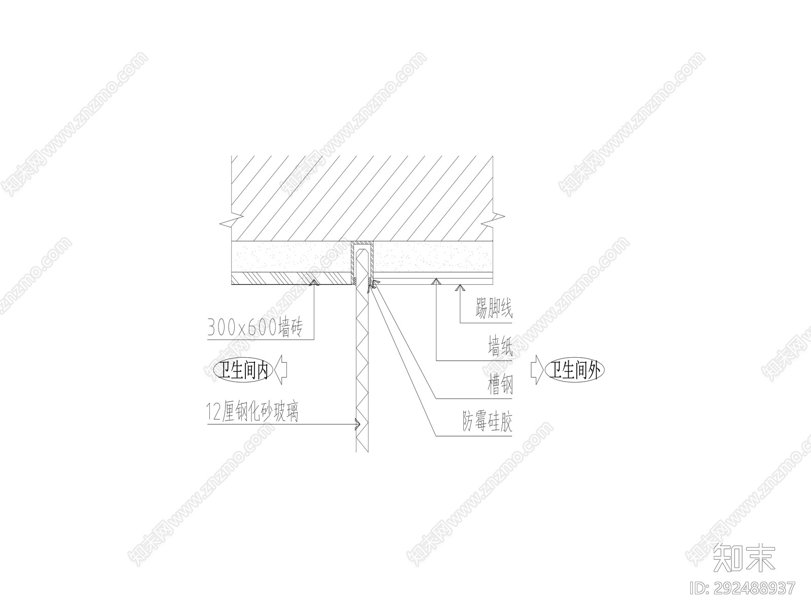 墙面cad施工图下载【ID:292488937】