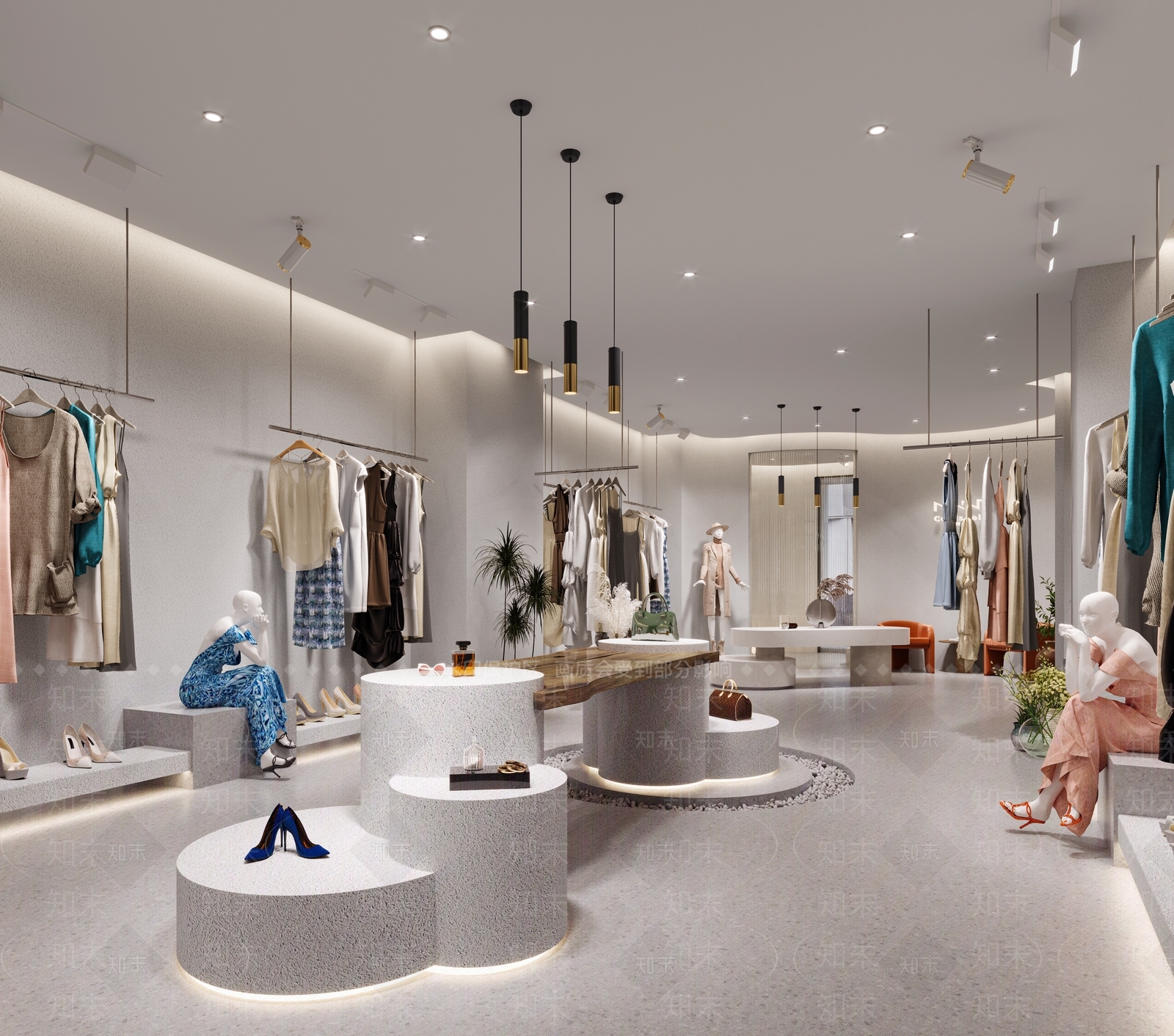 侘寂服装店3D模型下载【ID:592510489】