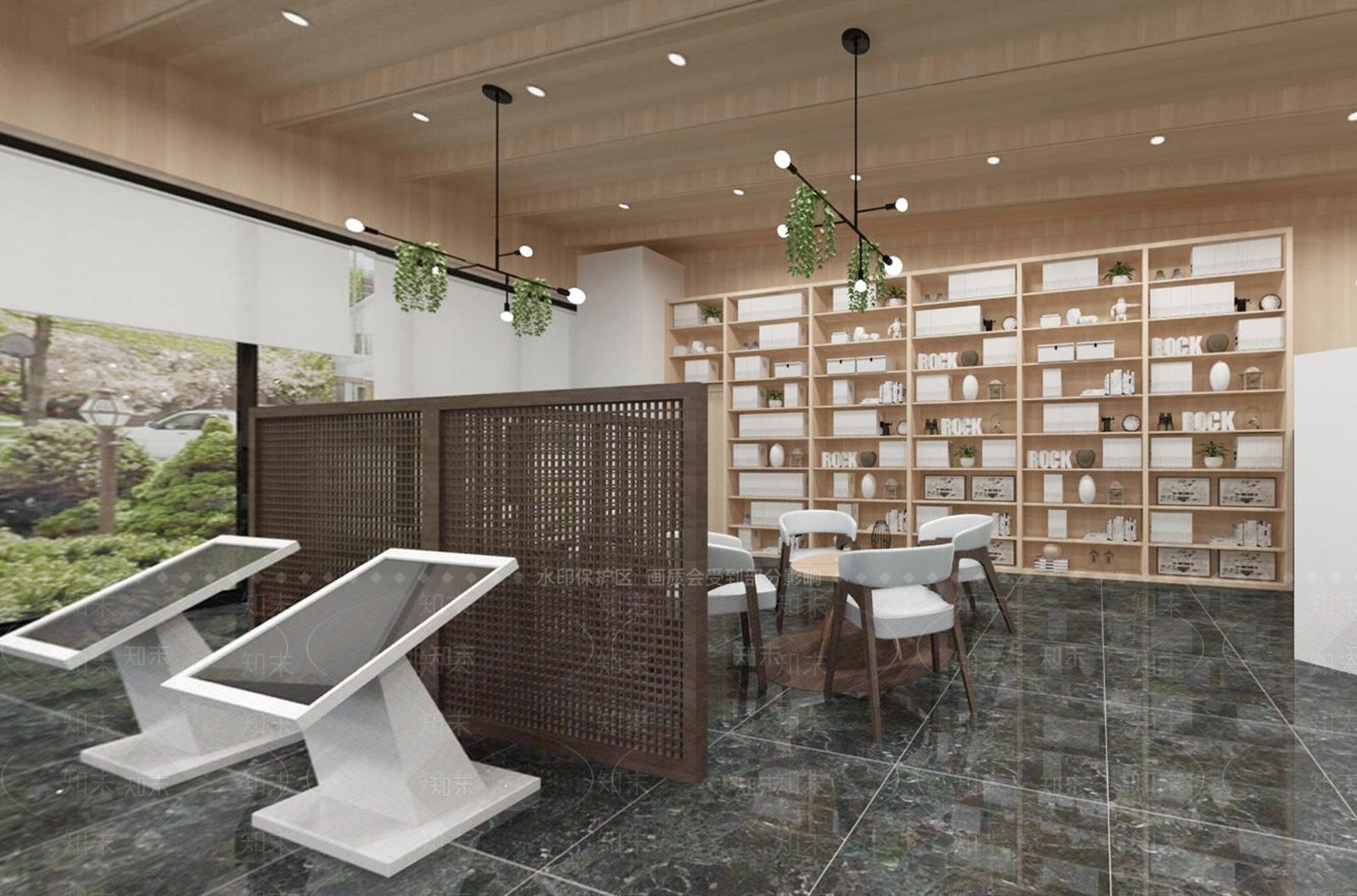 现代图书馆3D模型下载【ID:892520260】