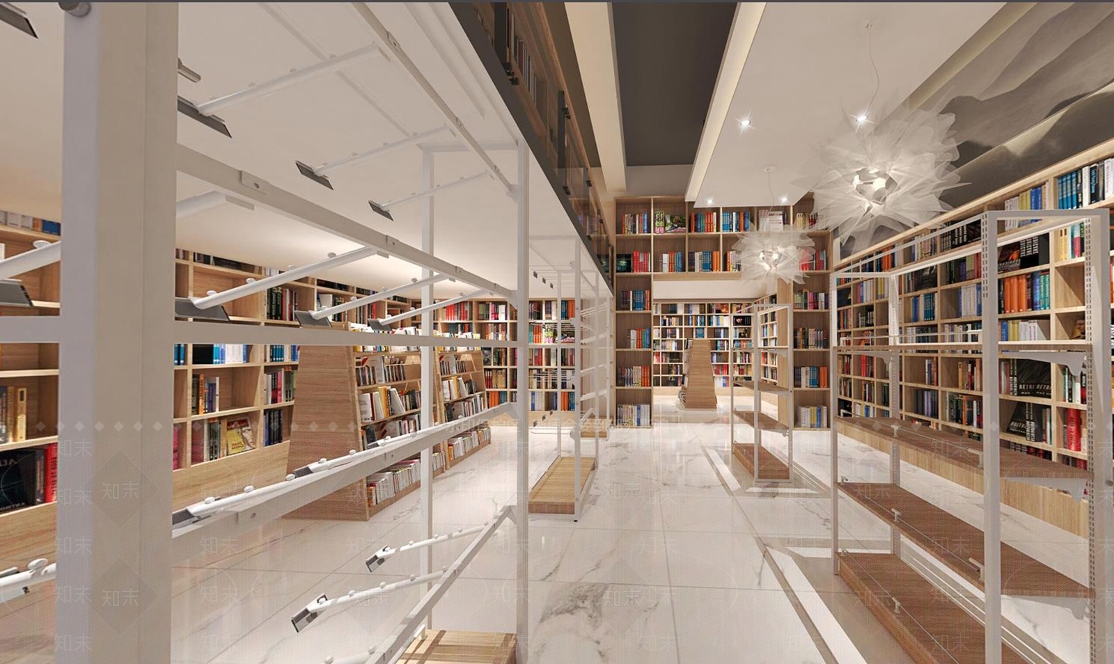新中式图书馆3D模型下载【ID:892521217】