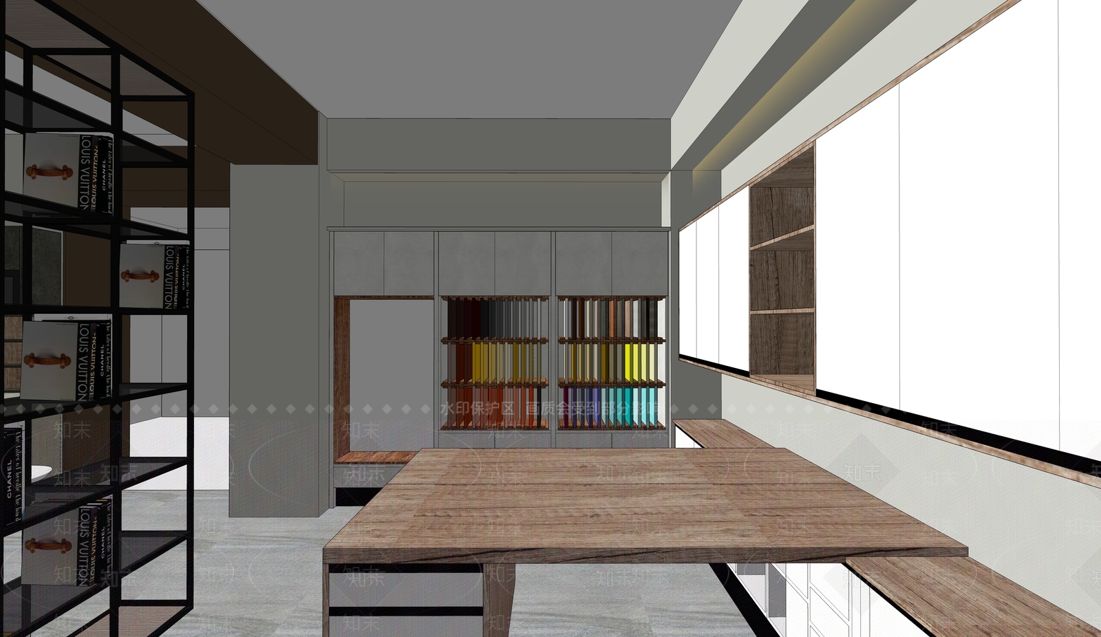 现代家居展厅SU模型下载【ID:292523908】