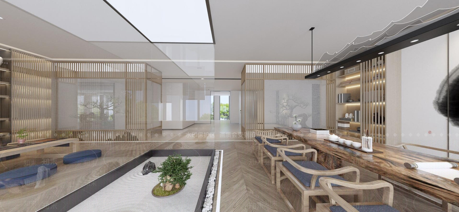 新中式足浴会所3D模型下载【ID:792524104】
