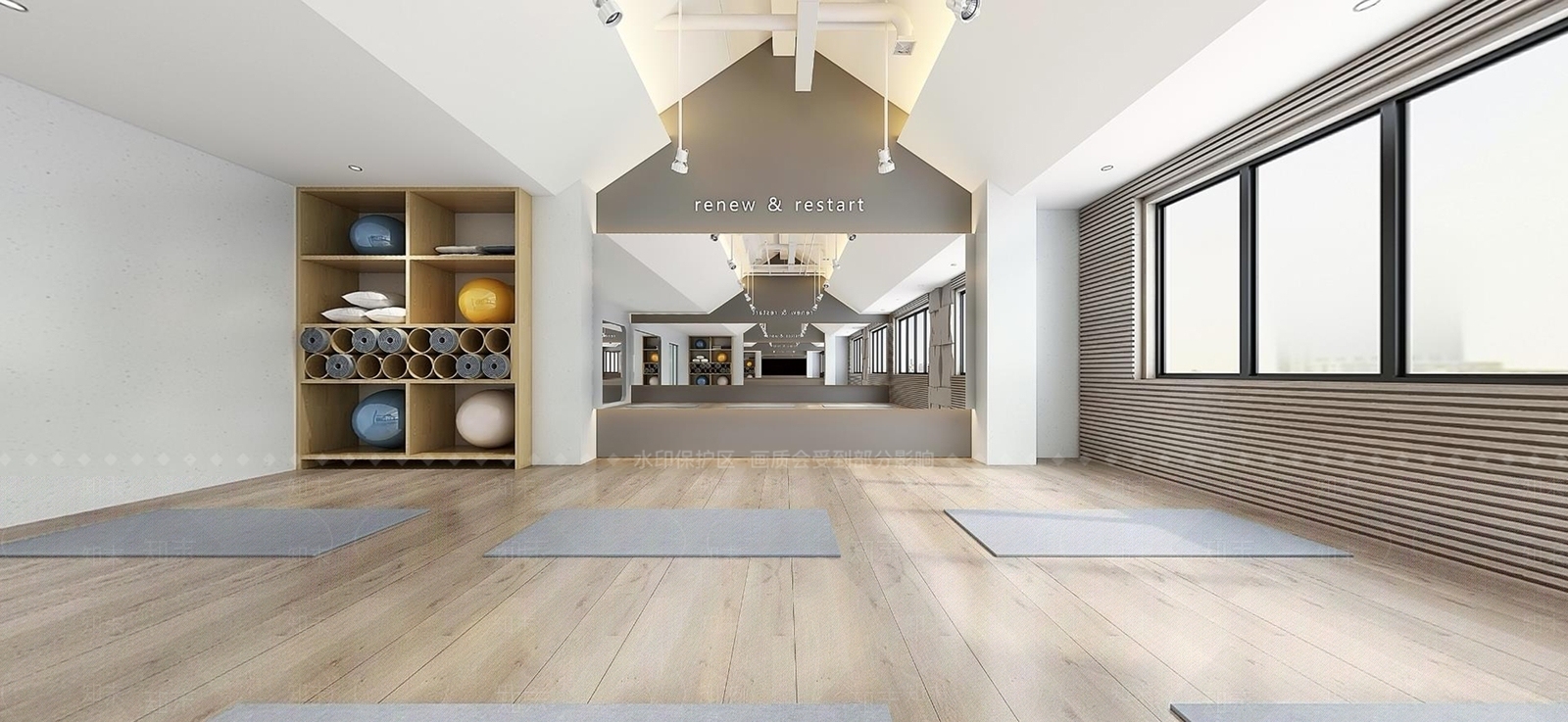 现代健身房前台3D模型下载【ID:392538749】