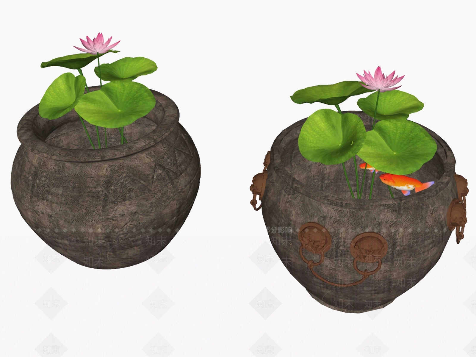 中式景观小品SU模型下载【ID:692570673】