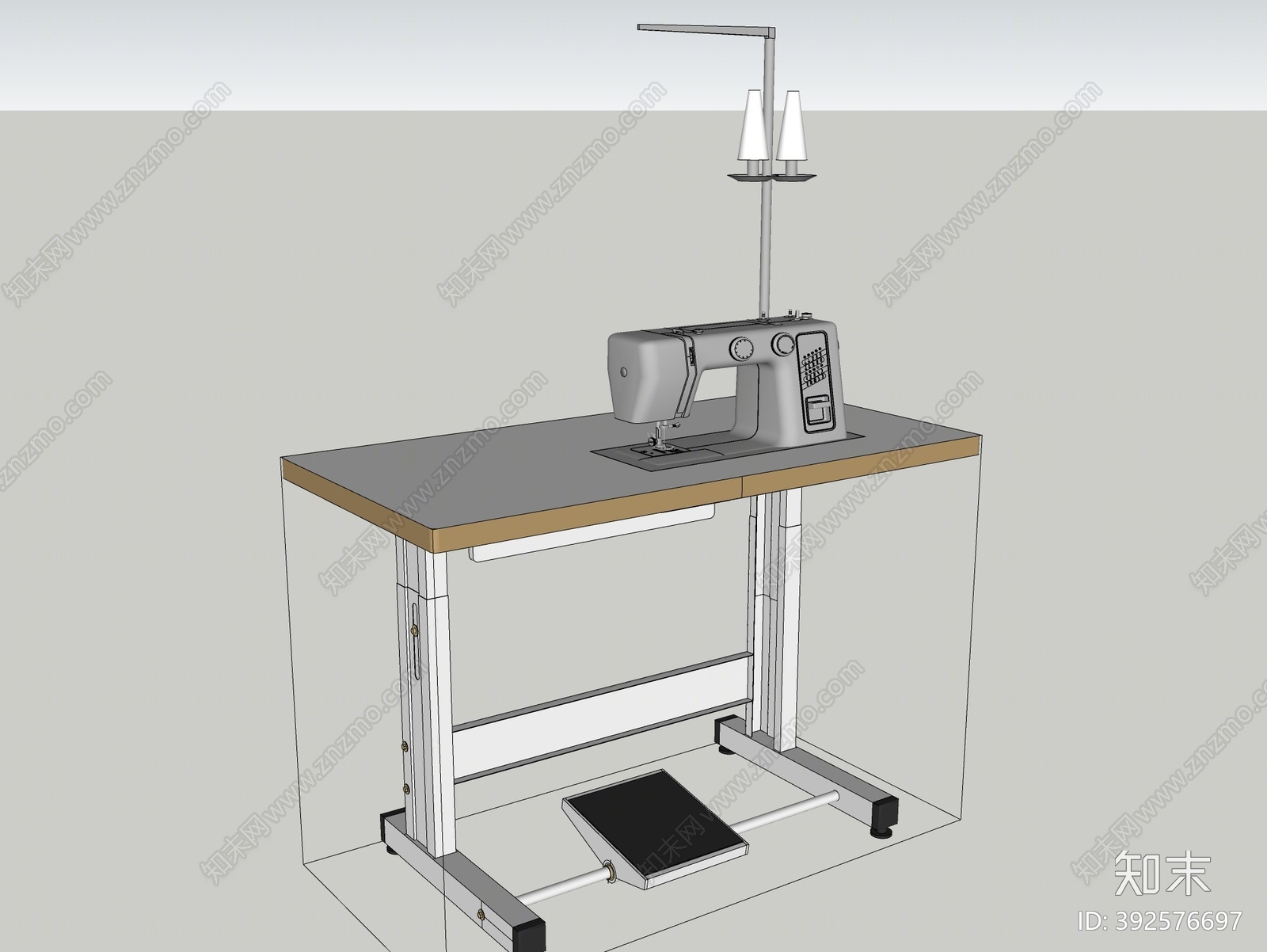 现代缝纫机SU模型下载【ID:392576697】