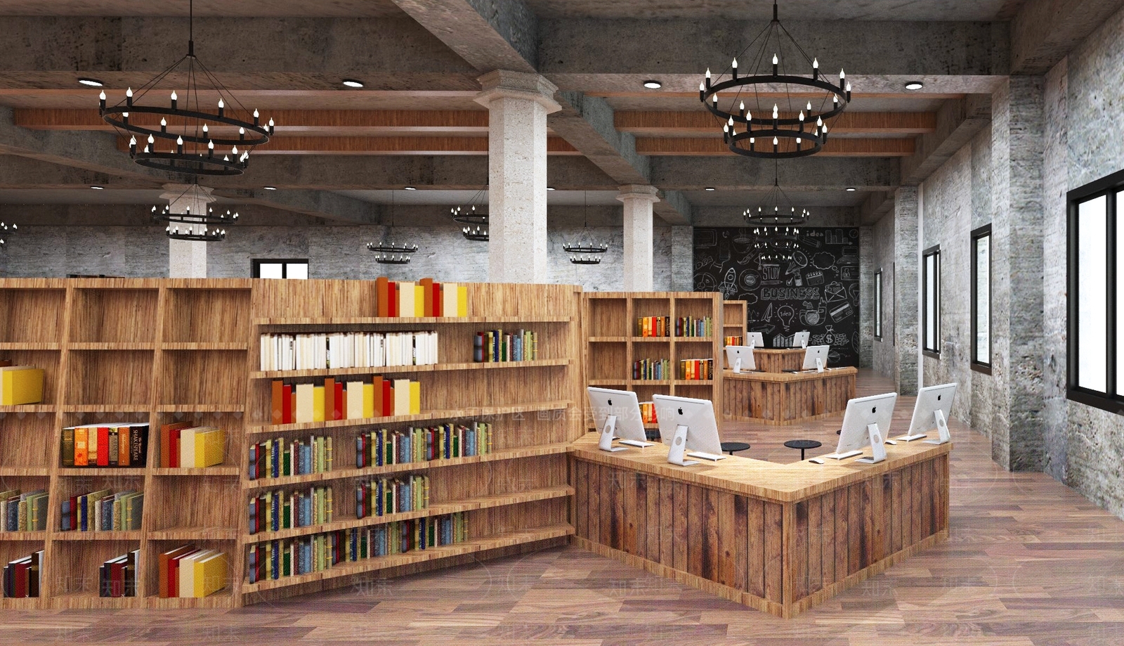 工业书店SU模型下载【ID:892586569】