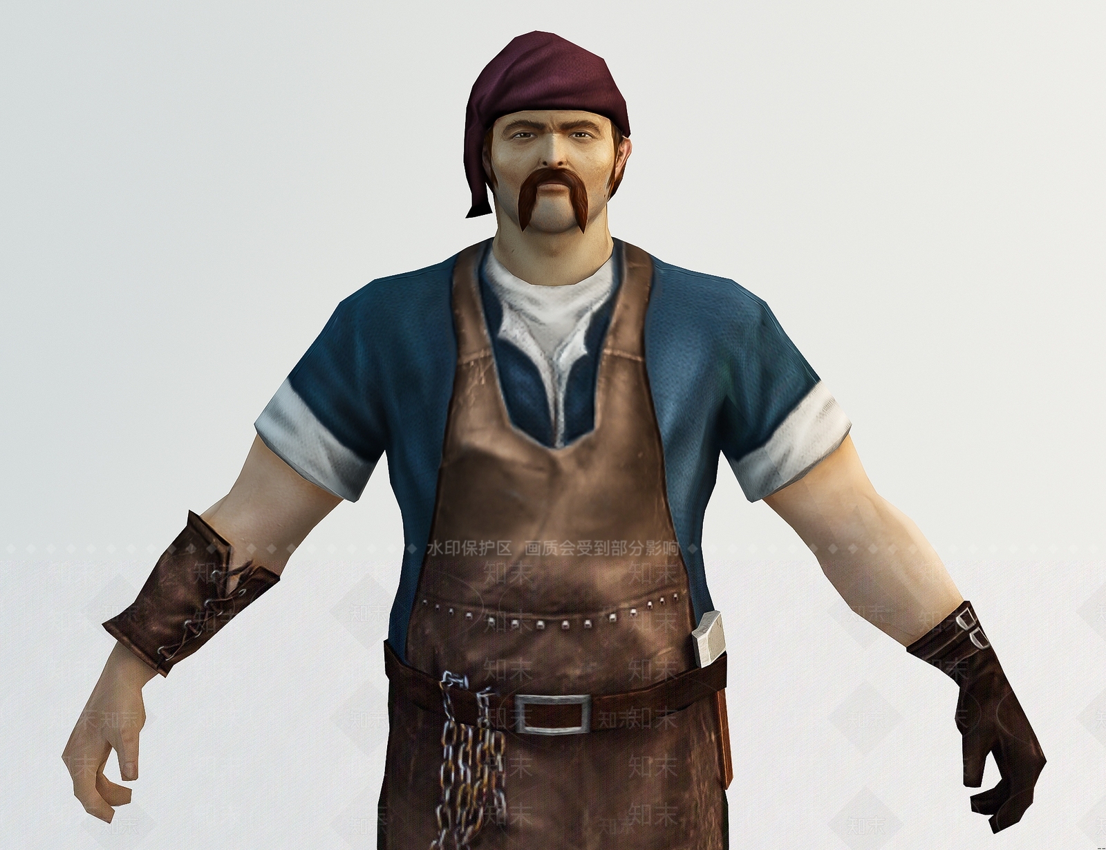 现代男人3D模型下载【ID:692633440】