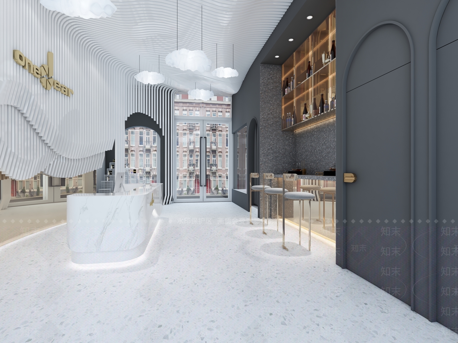 现代美发店3D模型下载【ID:992648500】