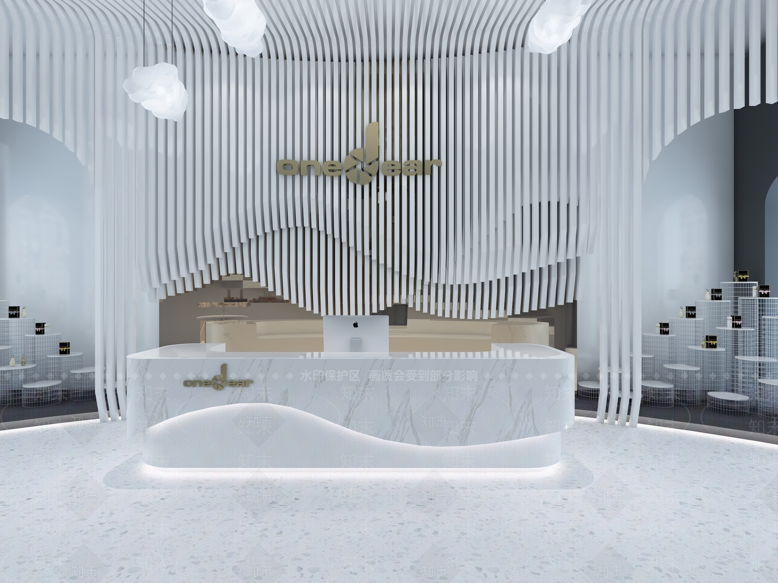 现代美发店3D模型下载【ID:992648500】