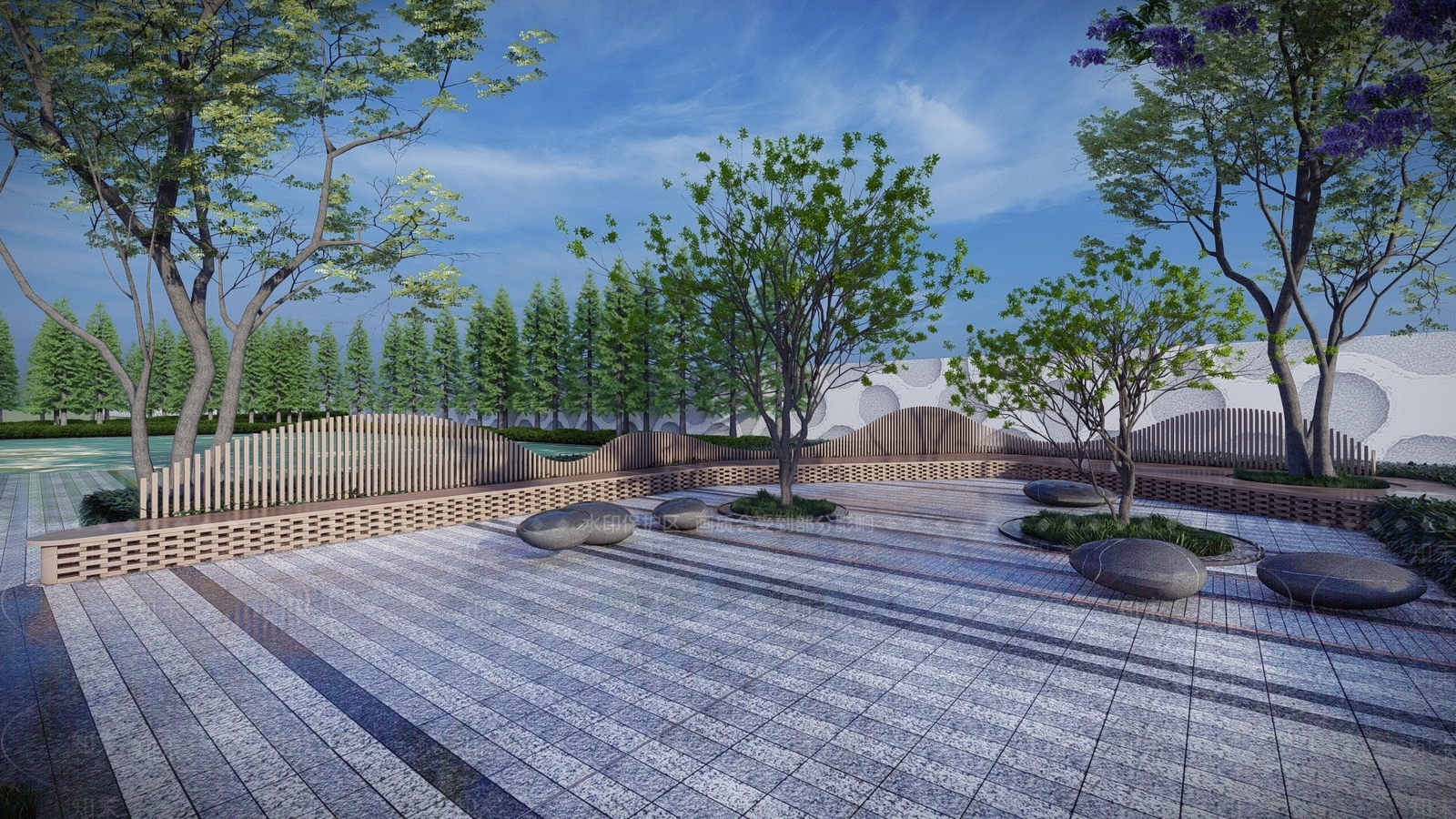 现代景观坐凳SU模型下载【ID:592664798】