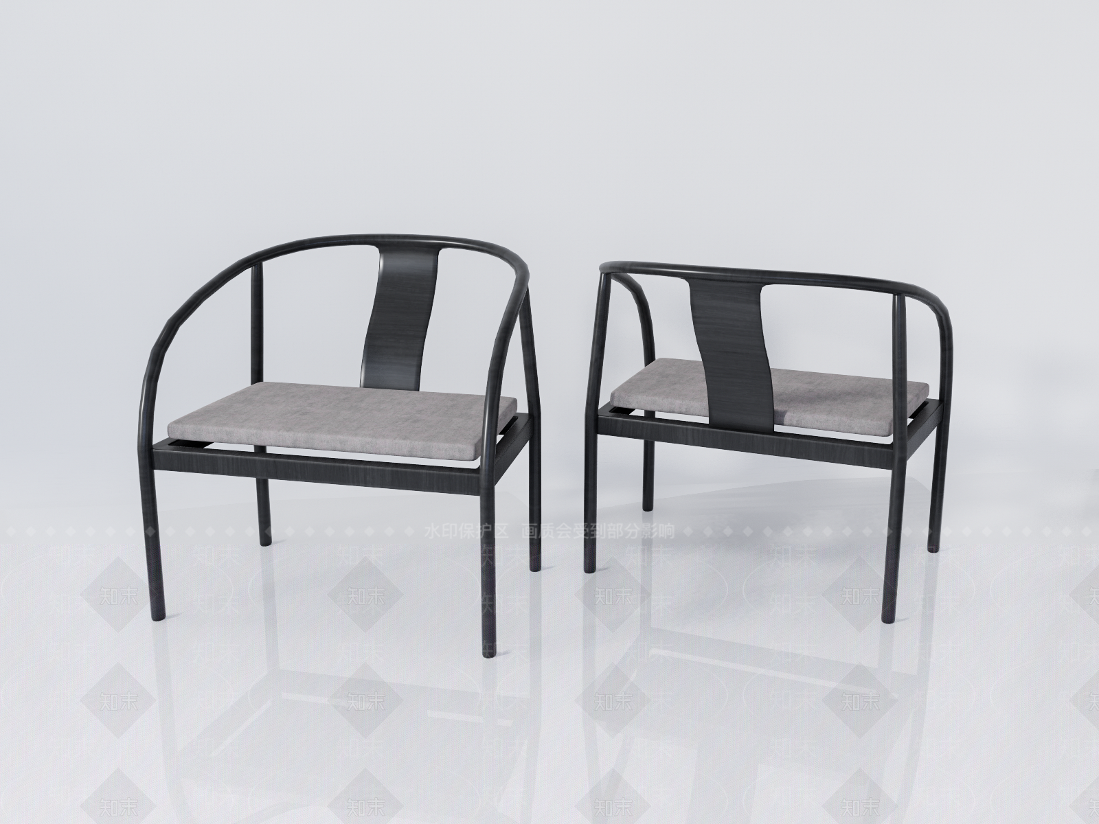 新中式圈椅SU模型下载【ID:992674499】