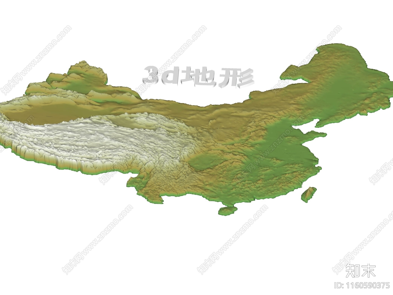 现代中国地形SU模型下载【ID:1160590375】