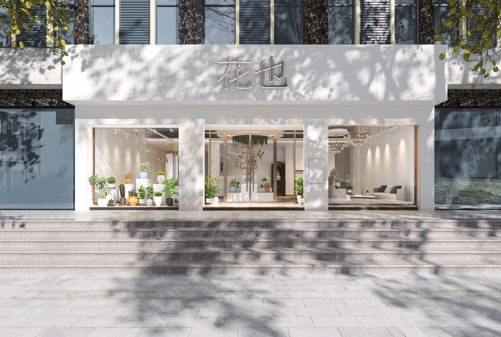 现代花店3D模型下载【ID:192704798】