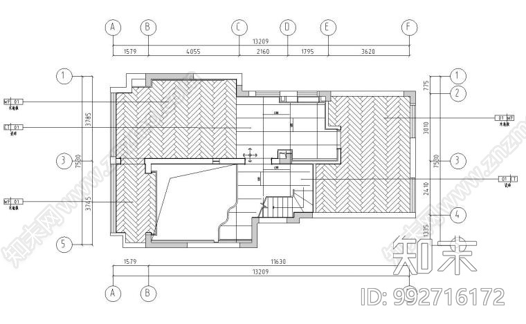 现代别墅cad施工图下载【ID:992716172】