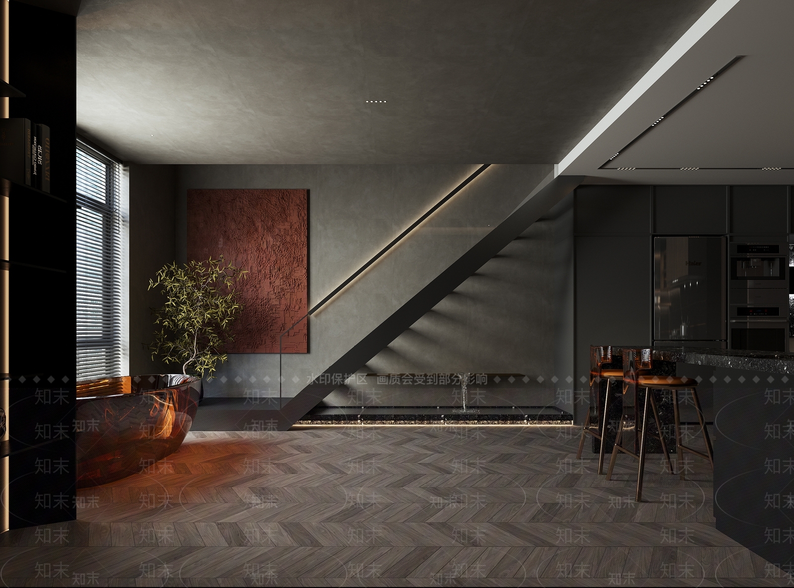 现代单身公寓3D模型下载【ID:992721745】