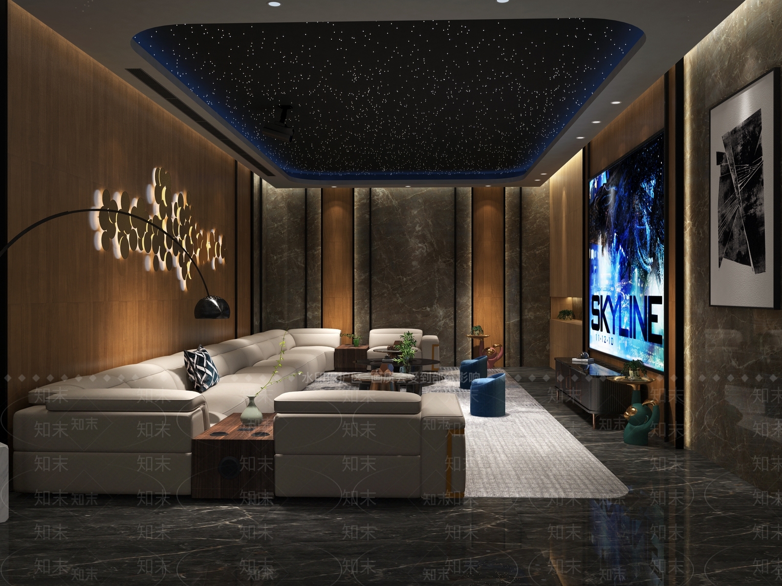 现代家居影音室3D模型下载【ID:892769940】
