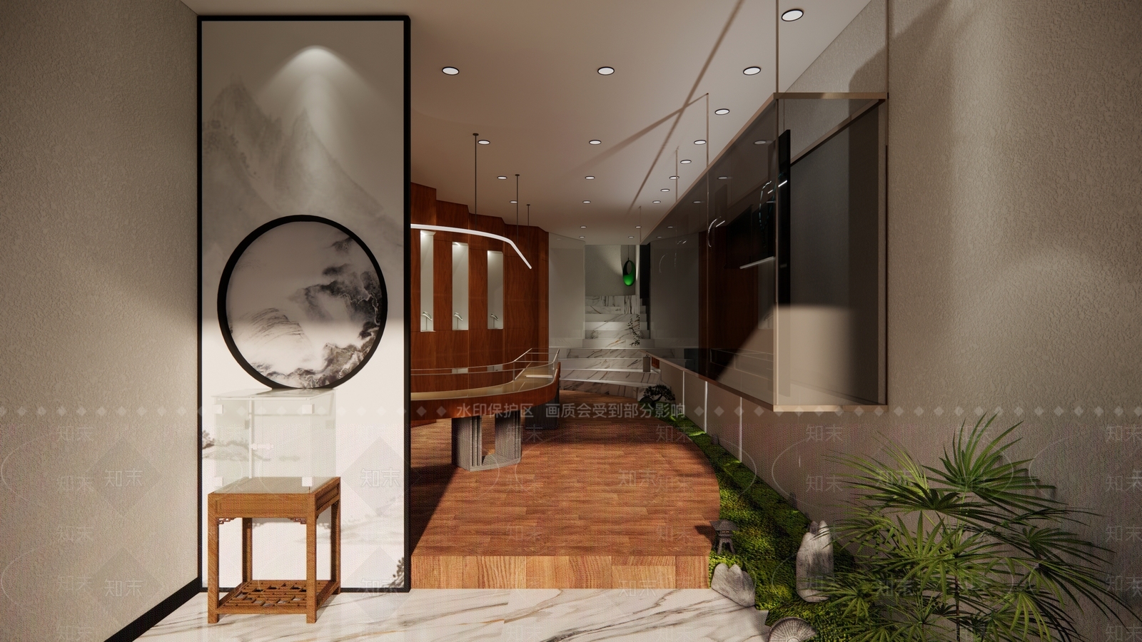 新中式珠宝店SU模型下载【ID:192771448】