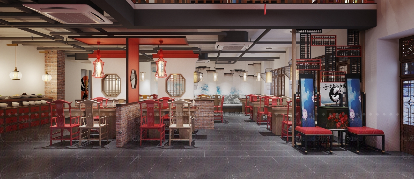 中式火锅店3D模型下载【ID:392783252】
