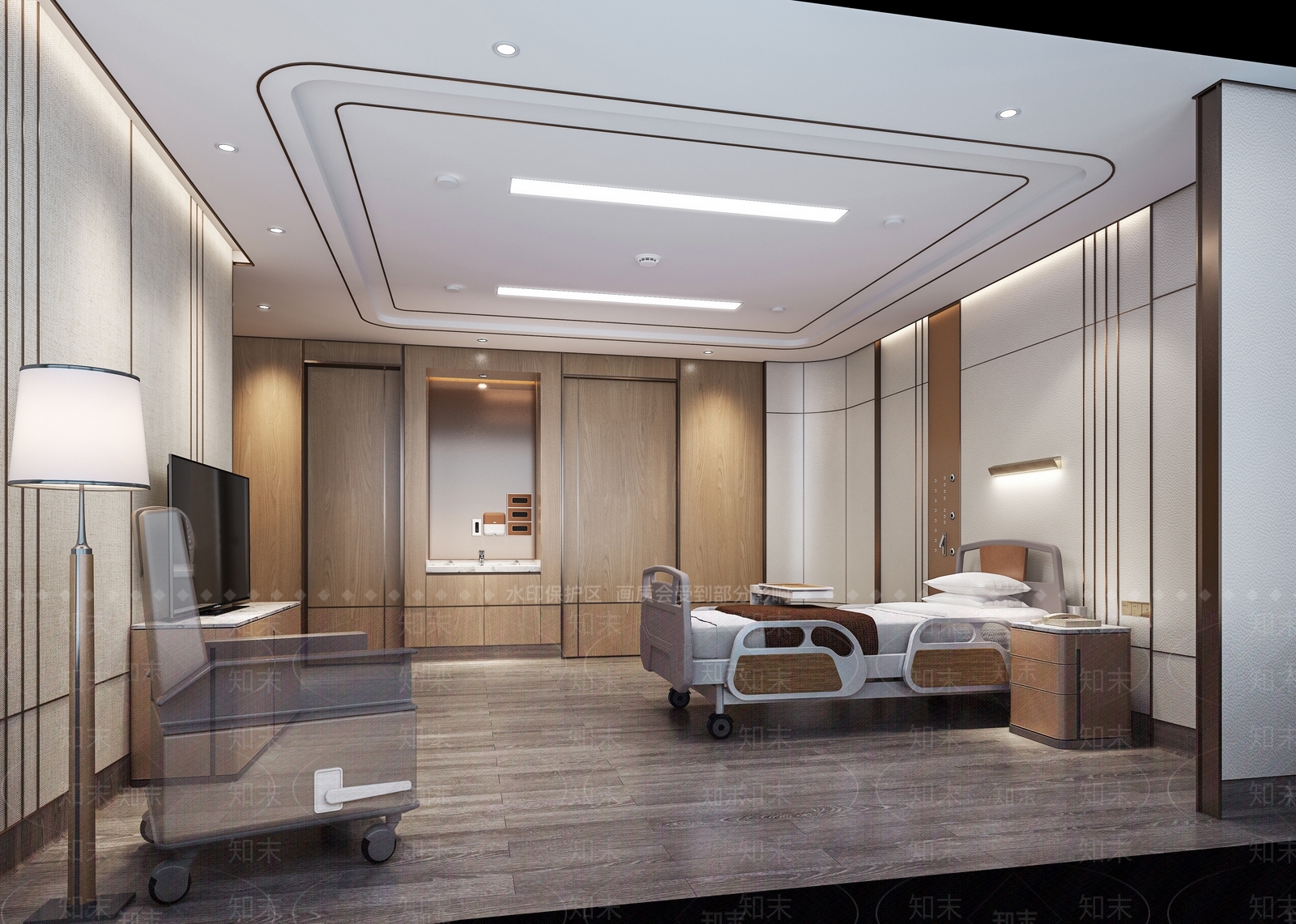 现代医院病房3D模型下载【ID:992785682】_知末3d模型网