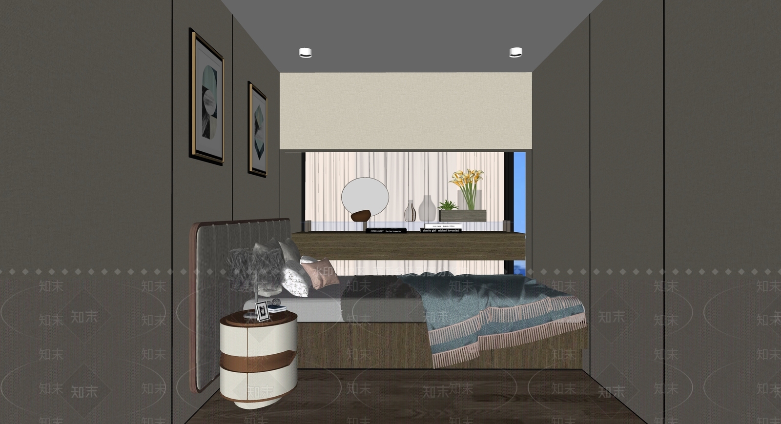 现代儿童房SU模型下载【ID:892788825】
