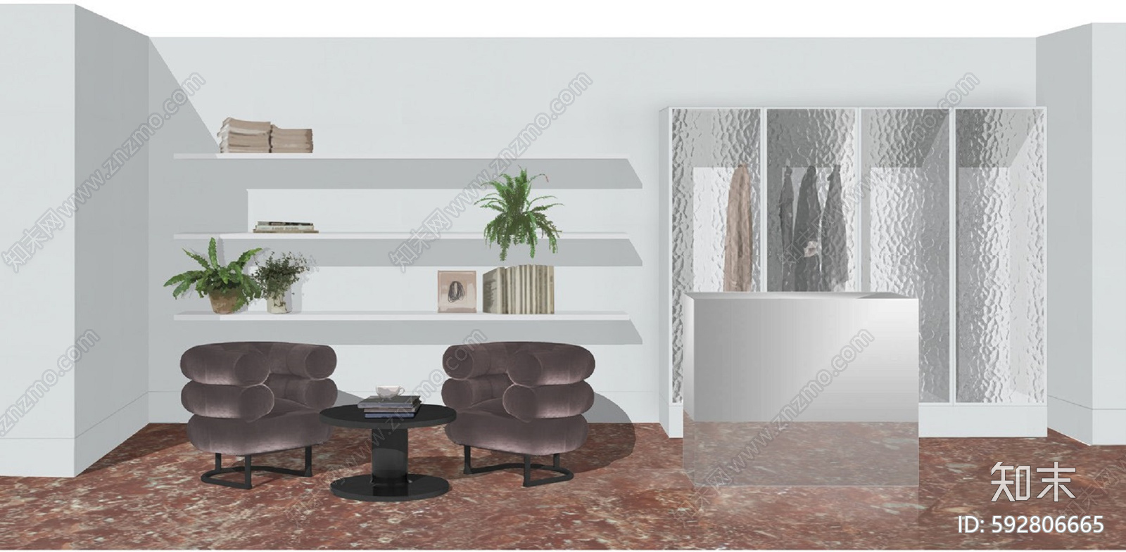 贵宾室cad施工图下载【ID:592806665】