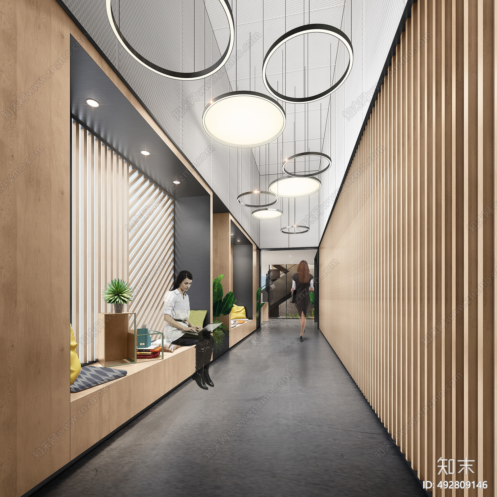 办公楼cad施工图下载【ID:492809146】