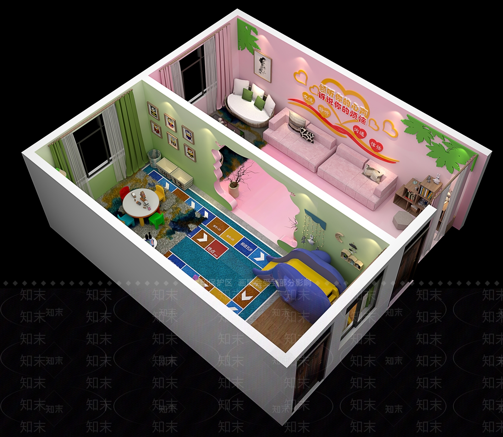 现代幼儿园SU模型下载【ID:892816831】