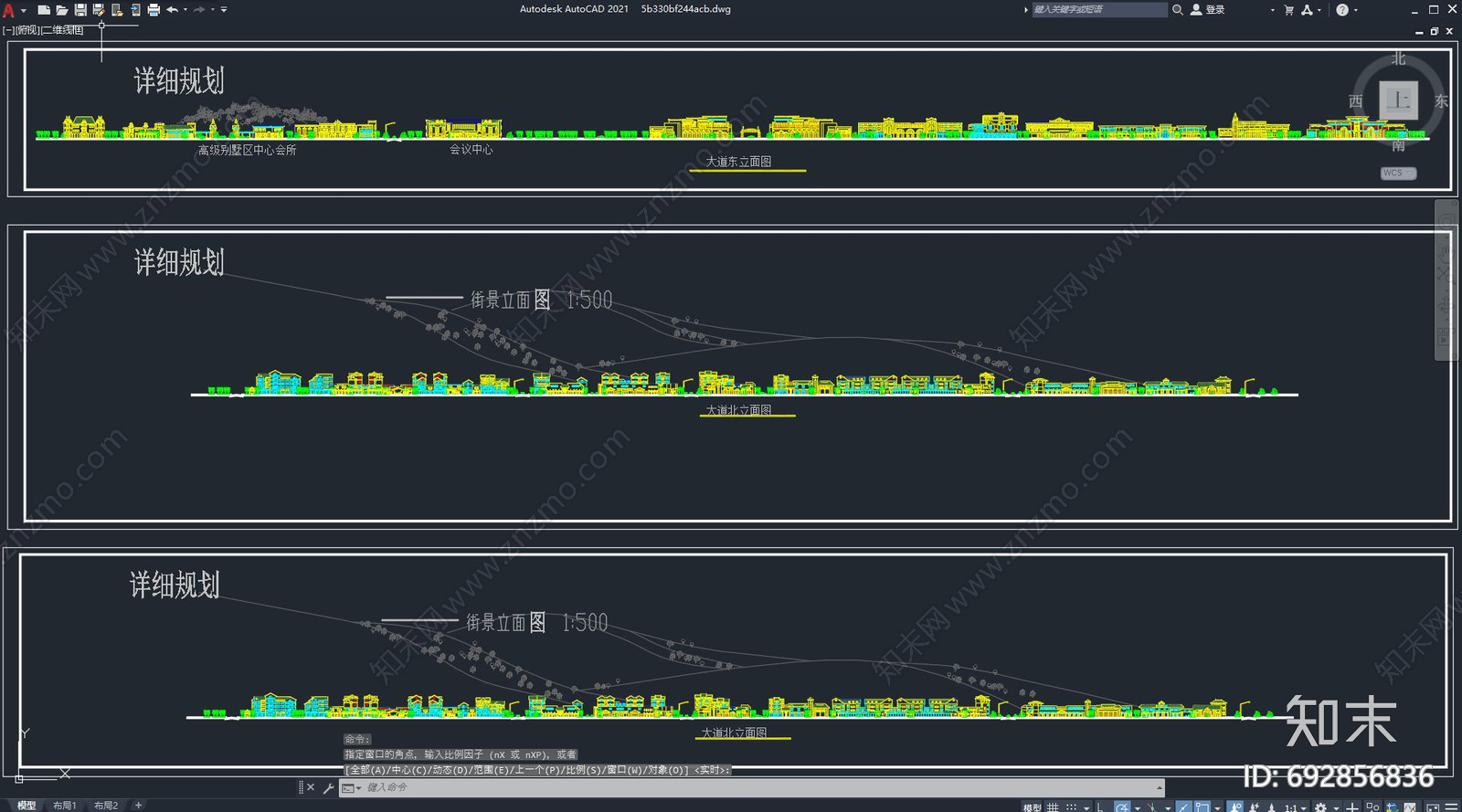 欧式小区街景施工图下载【ID:692856836】