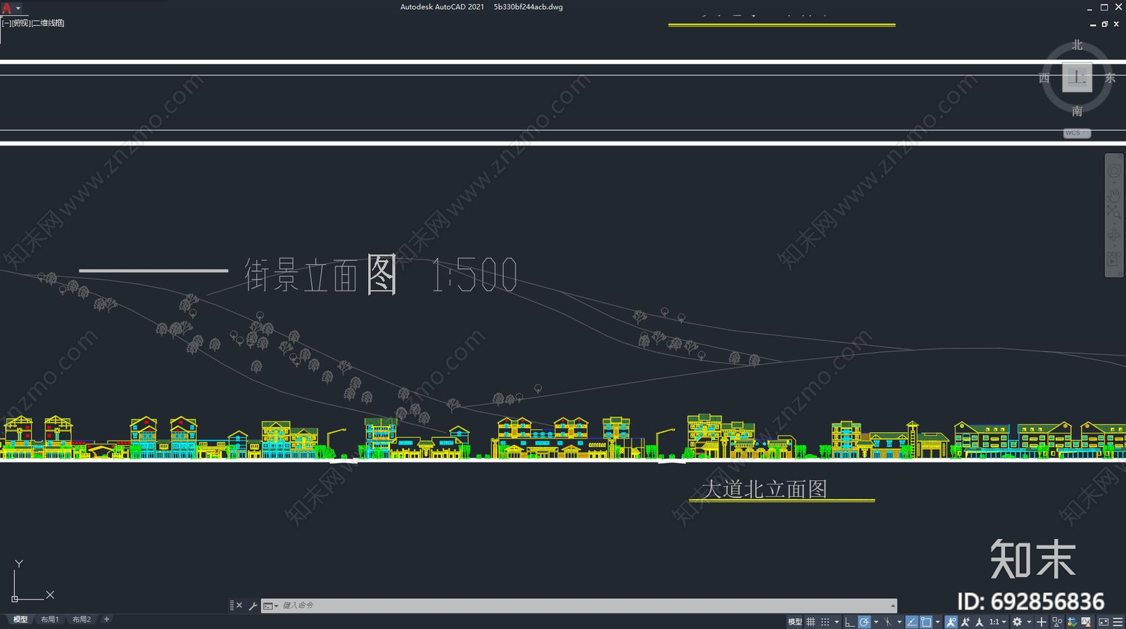 欧式小区街景cad施工图下载【ID:692856836】