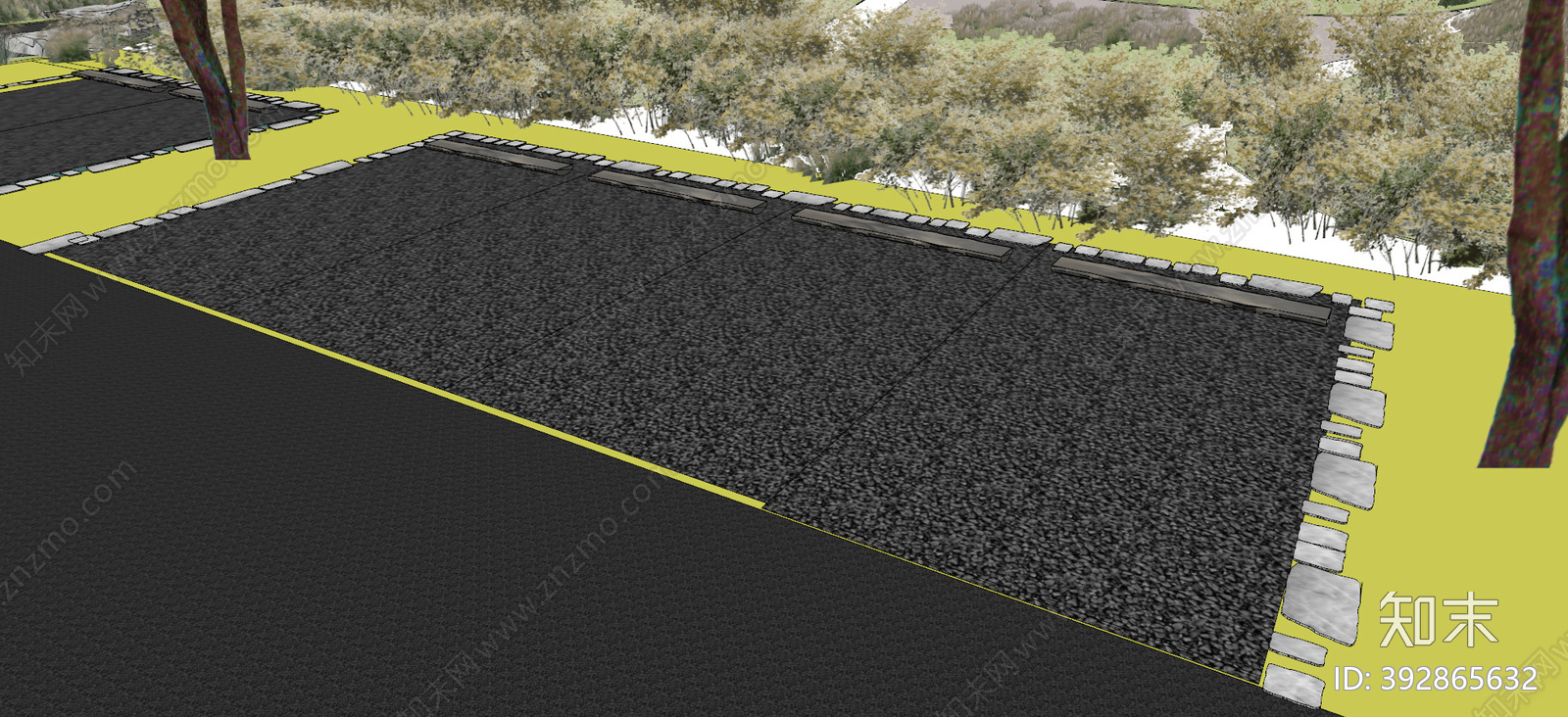 现代停车位施工图下载【ID:392865632】