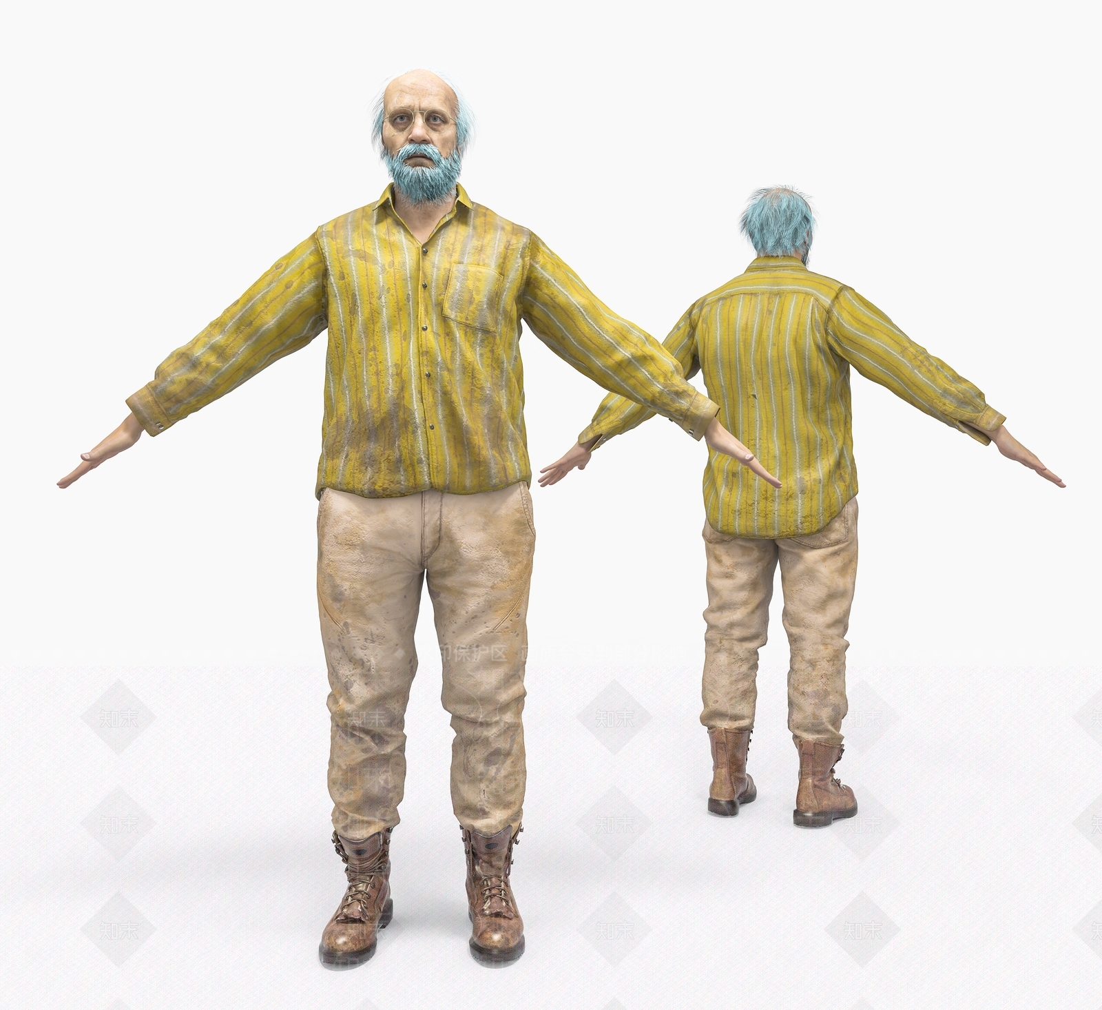 现代男人3D模型下载【ID:692875465】